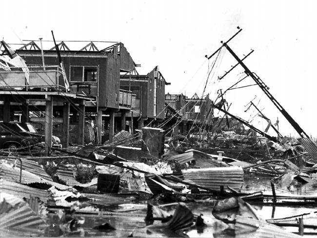 The aftermath of Cyclone Tracy.