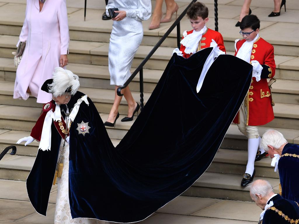 The Order of the Garter is the oldest and most senior Order of Chivalry in Britain, established by King Edward III nearly 700 years ago. Picture: AFP