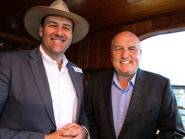 Regional Transport and Roads Minister Sam Farraway (left) with Transport Minister David Elliott (right). Picture: Gaye Gerard