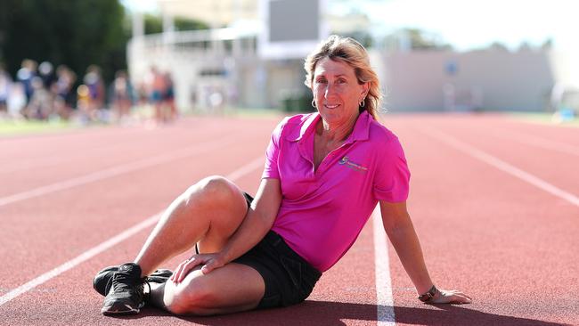 Olympic gold medallist Glynis Nunn is now based on the Gold Coast where she coaches athletics. Picture: Peter Wallis