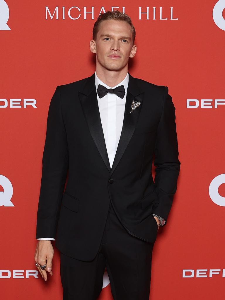 Cody Simpson kept things simple with a black suit and a white shirt. Picture: Brendon Thorne/Getty Images.