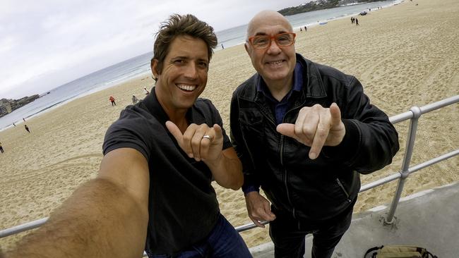 Chris Griffith with GoPro founder Nick Woodman at a previous launch.