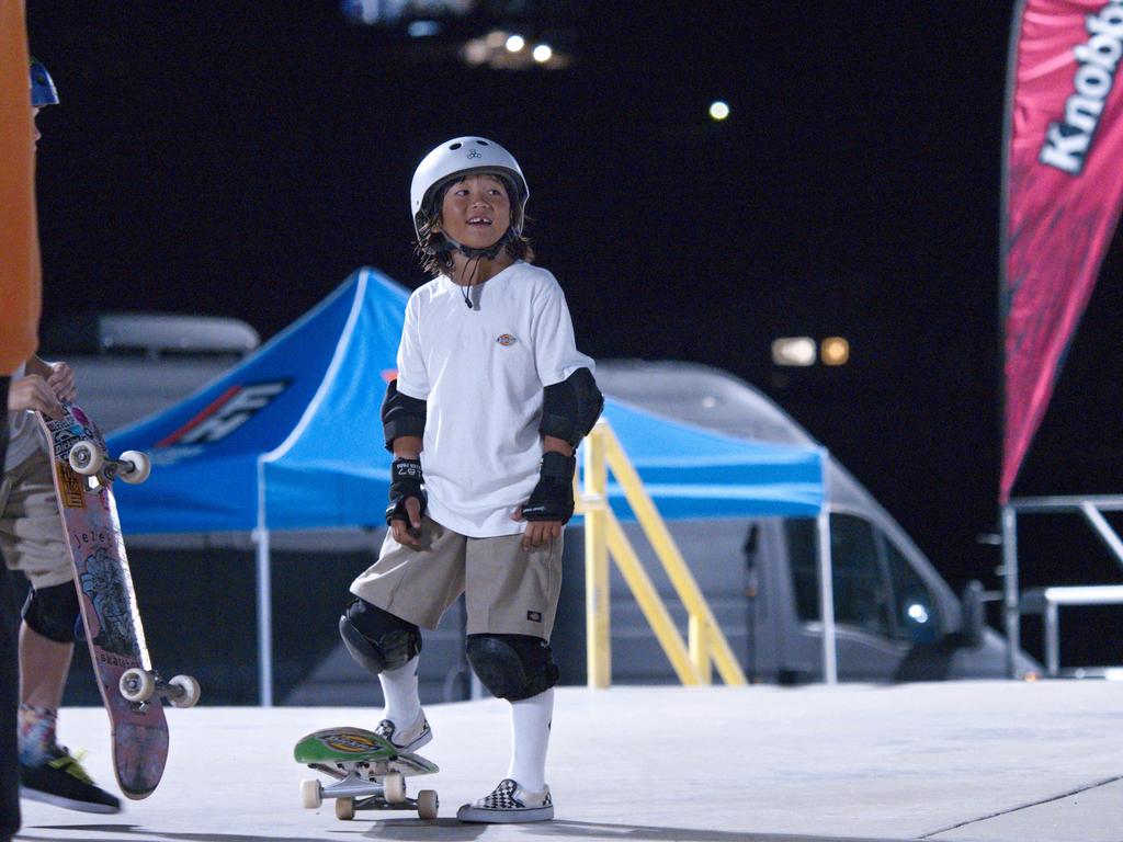 U12 &amp; under Male Louie Daiguchi, pulled a win is his division at the Rumble on the Reef Sugar Bowl Champs 2021. Picture: Marty Strecker