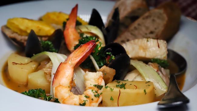 The seafood Bouillabaisse. Picture: Jenifer Jagielski