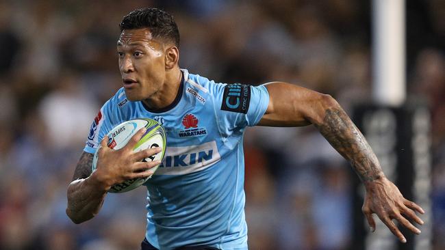 Israel Folau might not be seen in a Waratahs jersey again. Picture: AAP 