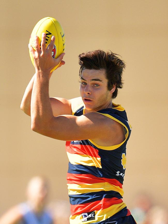 Darcy Fogarty will make his Crows debut on Friday night. Picture: Daniel Kalisz/Getty Images