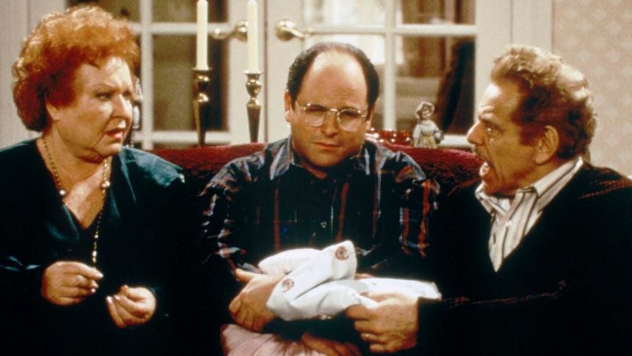 Seinfeld star Estelle Harris, pictured here with Jason Alexander and Jerry Stiller, has died at the age of 93.