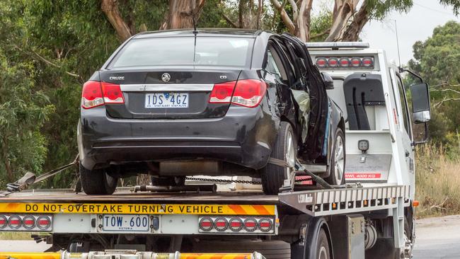 A man has been charged with murder after a horror smash left one man dead on a rural road southeast of Melbourne. Picture: Jake Nowakowski