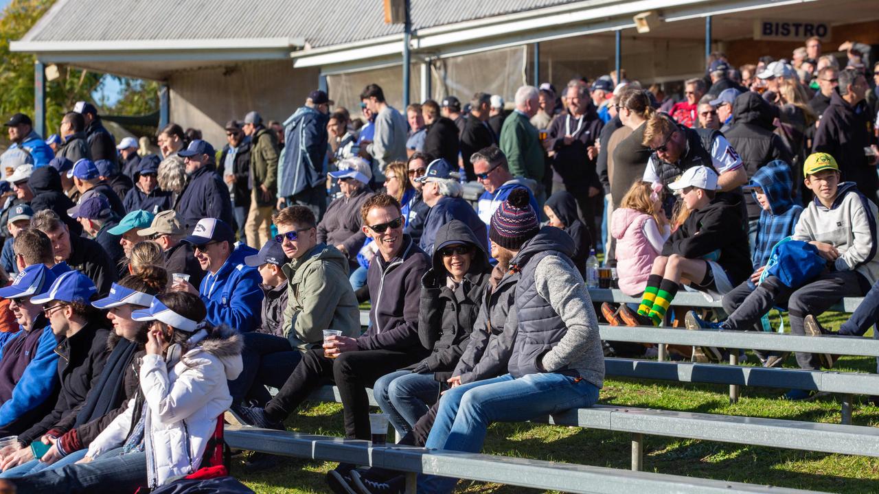 The crowd at TG Millner Sportsground in Eastwood, NSW. Saturday 13th July 2019. The club held a “Back to Eastwood Day” with players from the 1969 and 1999 teams present. (AAP IMAGE/Jordan Shields)