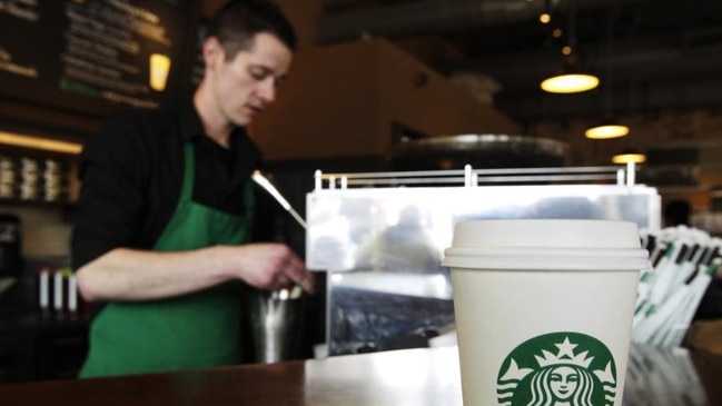 A Starbucks barista. Picture: AP