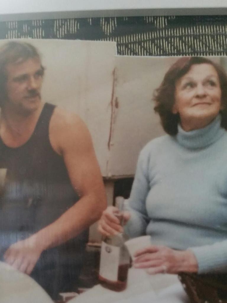 Mick Roberts, 69, with his late mother Wyn.