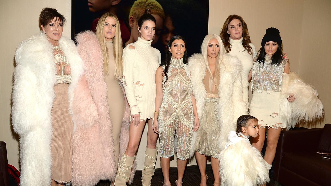 Caitlyn (second from right) with the rest of the family in 2016. Picture: Getty