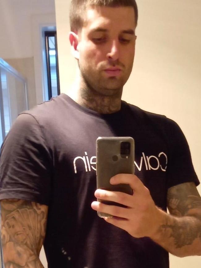 Alleged Finks bikie Brad Michael Banks, who is charged with suborning perjury from alleged rival Comanchero bikie Mpoyi Mutanda. Picture: Facebook