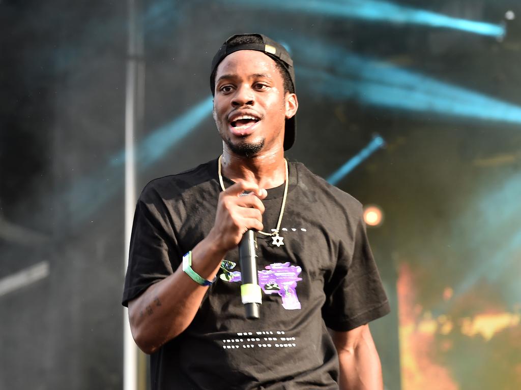 American rapper Denzel Curry is a hot contender for the number one spot. Picture: Steven Ferdman/Getty Images