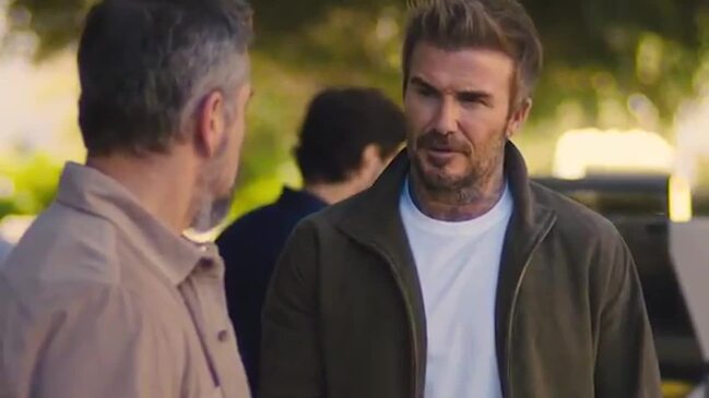 Matt Damon and David Beckham play twins in Super Bowl ad