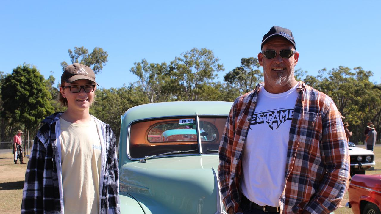 Sai and Geoff Dettl at the Bundaberg Heritage Car, Bike and Machinery Show.