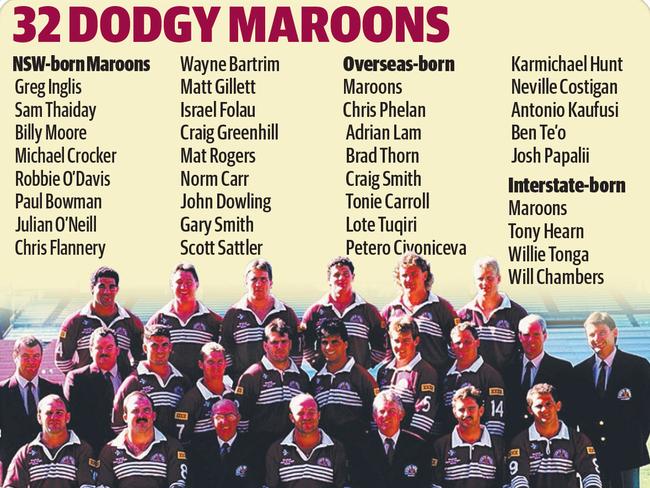 State Of Origin 15 The Last Maroons Team Full Of Genuine Queenslanders Was In 1991