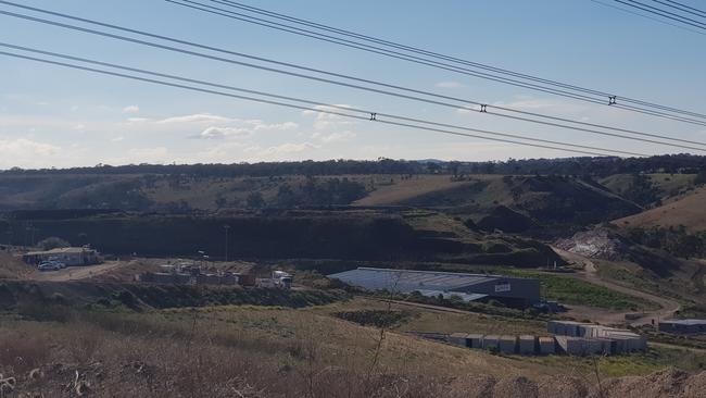 The future dumping site of contaminated Westgate Tunnel Project soil at Hi-Quality Tip, Sunbury.