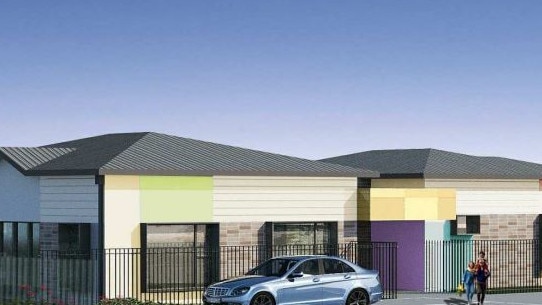 The childcare centre is designed with a 20-space carpark at the front.