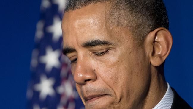 President Barack Obama pause while speaking at the newly designated Belmont-Paul Women’s Equality National Monument, formerly known as the Sewall-Belmont House and Museum, on National Equal Pay Day, Tuesday, April 12, 2016, in Washington. The museum says the house was erected more than 200 years ago. The National Woman's Party bought the house in 1929 and uses it as its headquarters, advocating for equality and full political representation for women. (AP Photo/Jacquelyn Martin)