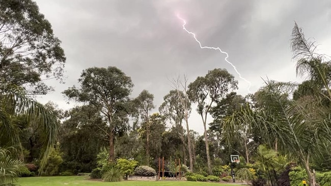 Lightning in Montrose. Picture: Stacey Anderson