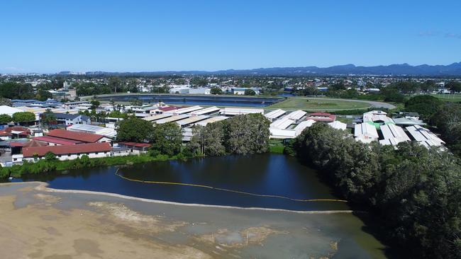 What’s left of Black Swan Lake. Picture: Glenn Hampson.