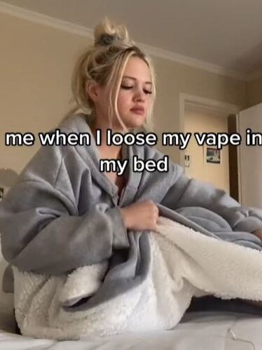 Vaping in bed isn’t a secret. TikTok/nae.quinn