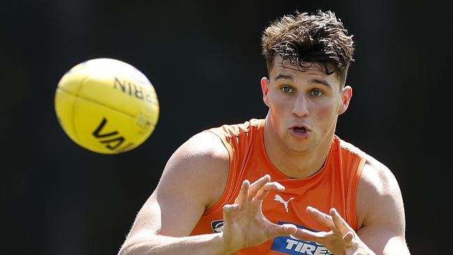 Finn Callaghan during the GWS Giants training session on September 20, 2023 ahead of Friday nights Preliminary Final against Collingwood. Photo by Phil Hillyard(Image Supplied for Editorial Use only - **NO ON SALES** - Â©Phil Hillyard )