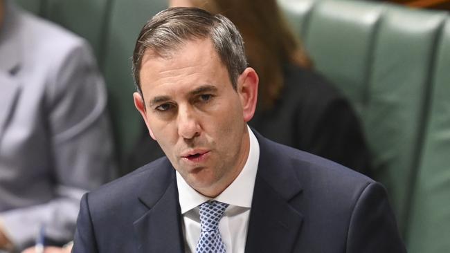 CANBERRA, Australia, NewsWire Photos. May 15, 2024: Federal Treasurer Jim Chalmers during Question Time at Parliament House in Canberra. Picture: NCA NewsWire / Martin Ollman