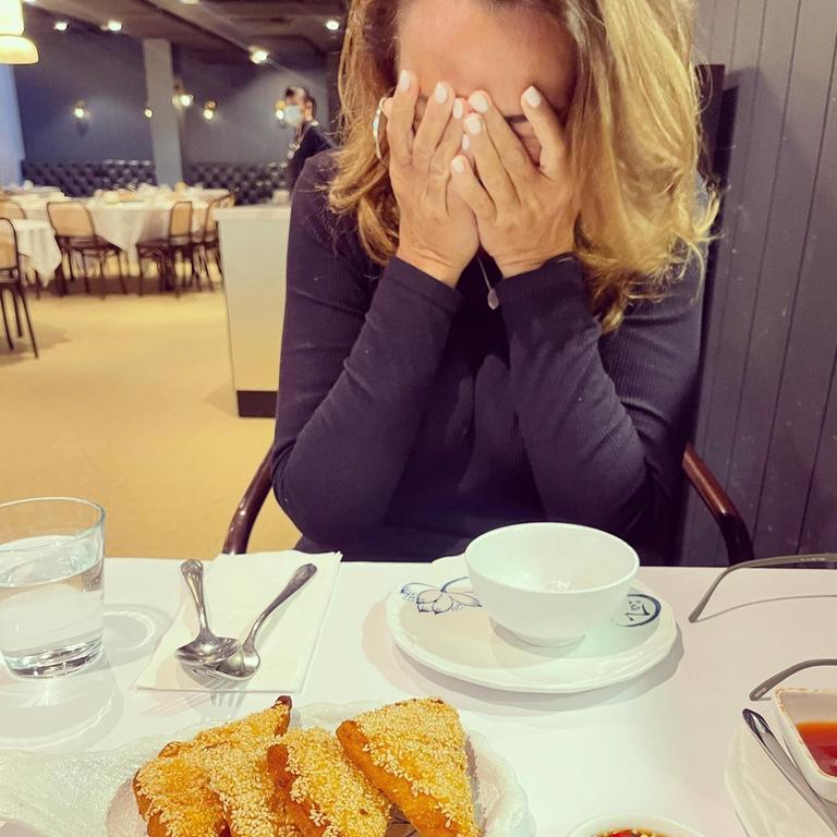 ‘Thank you’: Chrissie Swan’s dinner photo applauded by fans. Picture: Instagram/ChrissieSwan