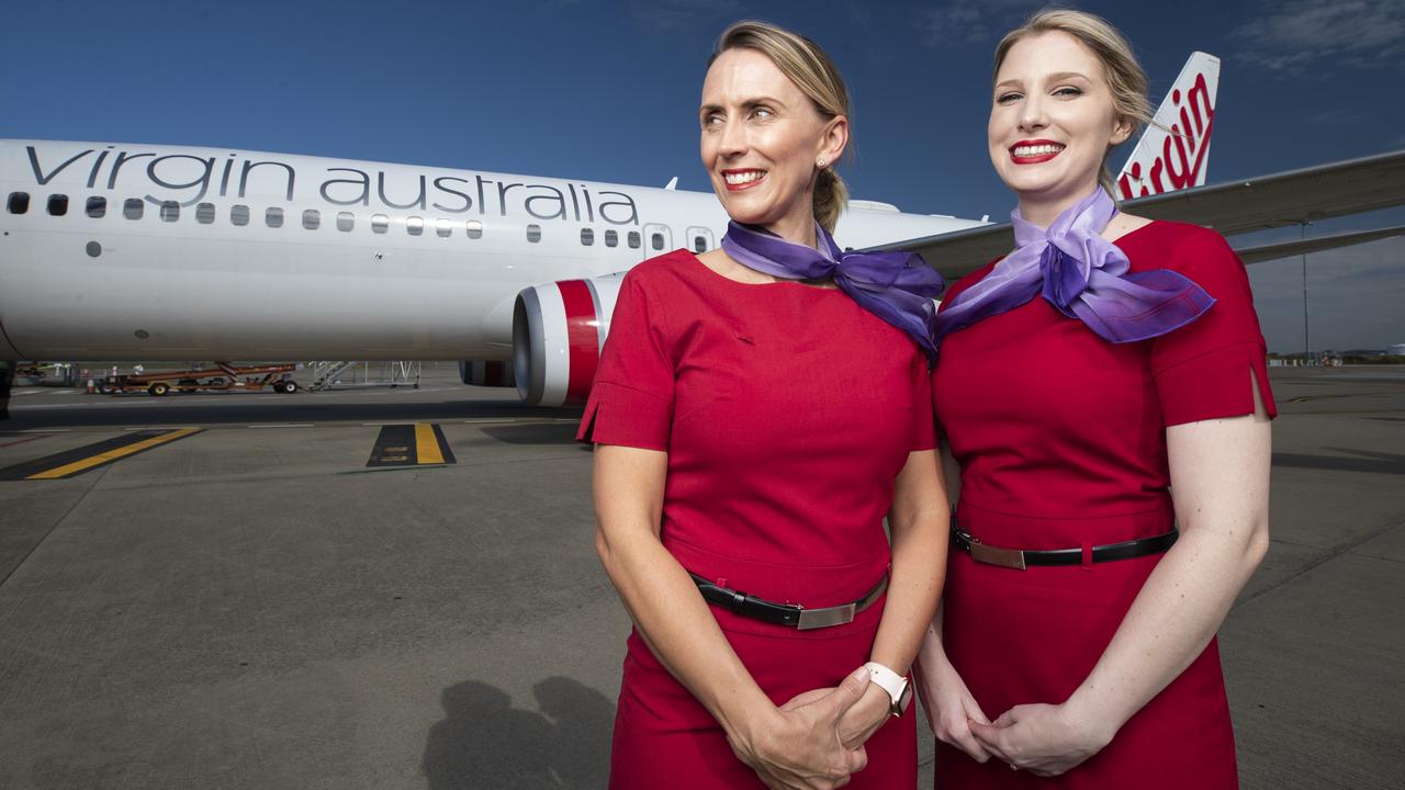 Virgin is telling workers its reduced flying schedule means it can only roster them on partially. Picture: Lachie Millard