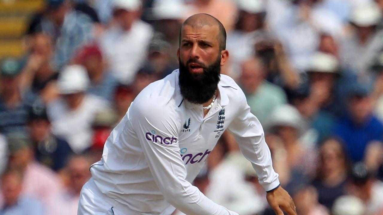 England's Moeen Ali. Photo by Geoff Caddick / AFP