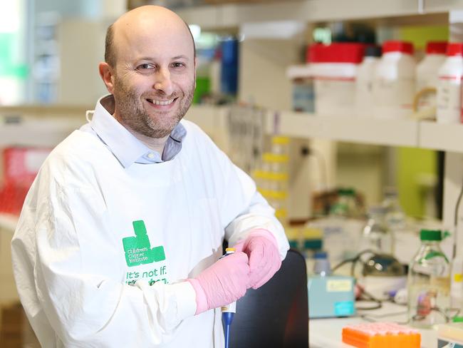 Associate Professor David Zielgler is driven by the hope of finding a cure and a fear of having to tell more parents their child don’t have long to live. Picture: Danny Aarons