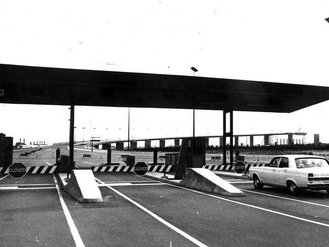 Motorists paid a 60c toll to cross the bridge.