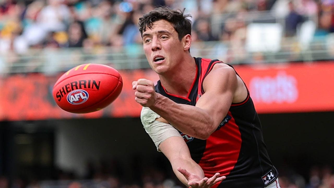 Jye Caldwell restricted Lachie Neale and won plenty of the footy himself. Picture: Russell Freeman/AFL Photos via Getty Images