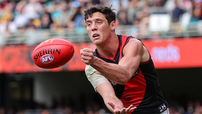 Jye Caldwell restricted Lachie Neale and won plenty of the footy himself. Picture: Russell Freeman/AFL Photos via Getty Images