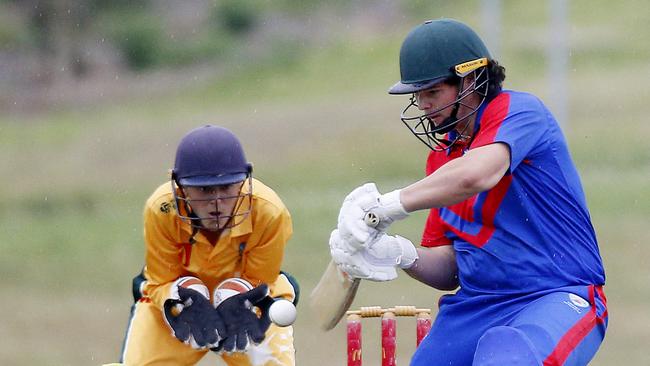 Merlino finished with his tournament-high score of 74 not out. Picture: John Appleyard