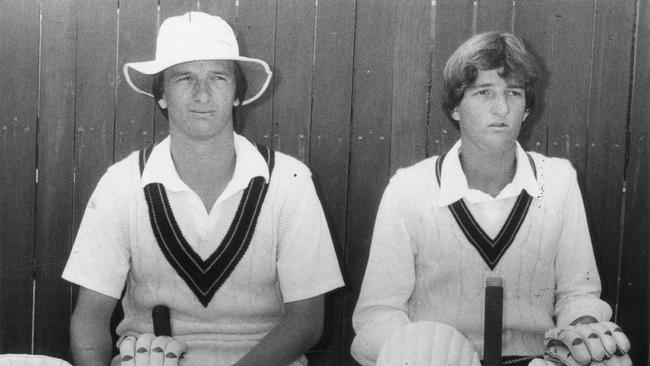 Twin brothers Steve and Mark Waugh at 18, with the Australian under-19 cricket team.