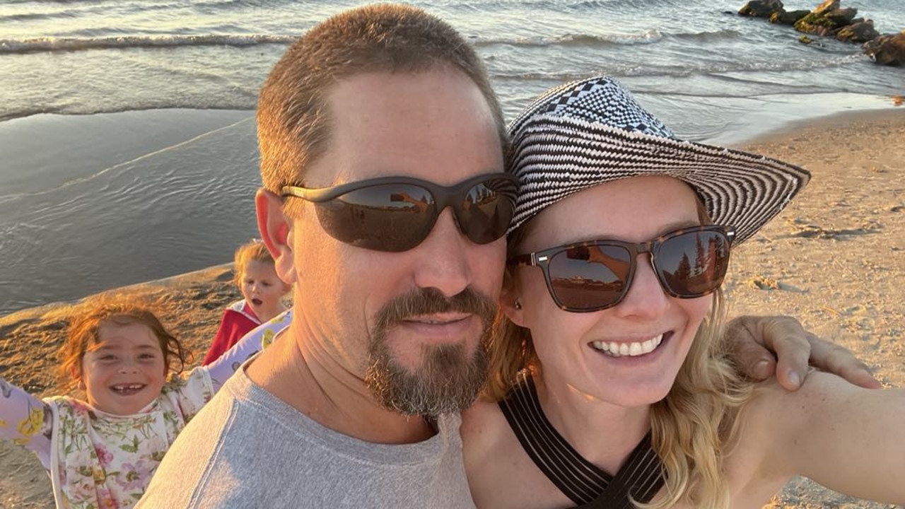 Shannon Hillmann with her big brother Patrick Hillmann enjoying a day on the beach. Picture: Shannon Hillmann.