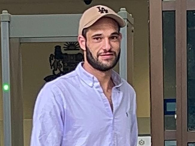 Corey Agius leaving Blacktown Local Court on Monday. Picture: Tileah Dobson