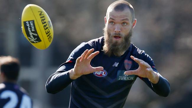 Will Braydon Preuss impact Max Gawn’s SuperCoach scores? Picture: Michael Klein