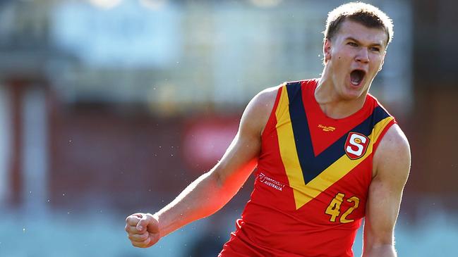 Tyler Welsh is a Crows father-son prospect for 2024. Picture: Graham Denholm/AFL Photos