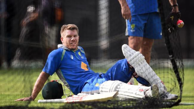 David Warner missed Australia’s training session on Friday because of a stomach bug.