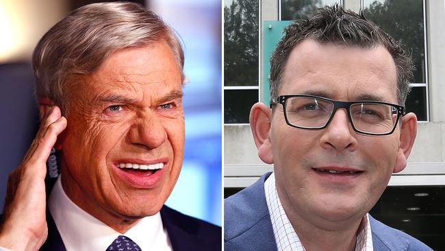 Liberal Party president Michael Kroger (left) and Victorian Premier Daniel Andrews.