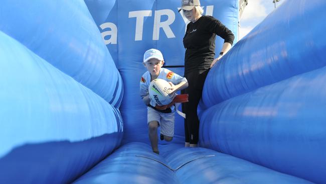 Coffs Harbour league fans were out in force to watch the Cronulla Sharks take on the Gold Coast Titans at C.ex Stadium. Photo: Tim Jarrett