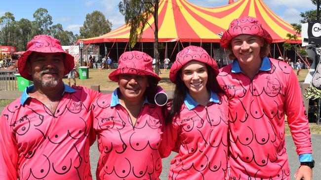 David, Debbie, Tijanan and Campbell at CMC Rocks 2024. Picture: Aaron Goodwin