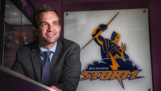 Donaghy after being announced as the Storm’s CEO in 2015. Picture: Colleen Petch.