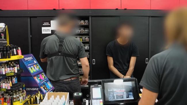 In addition to the tens of thousands of vapes seized, 118,000 black market cigarettes, 45kg of loose-leaf tobacco and 284 containers of nicotine pouches were taken. Picture: NSW Health,