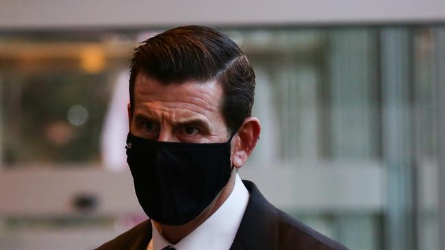 Ben Roberts-Smith seen leaving the Federal Court during the continuing defamation trial with Nine in Sydney Australia. Picture: NCA NewsWire/Gaye Gerard