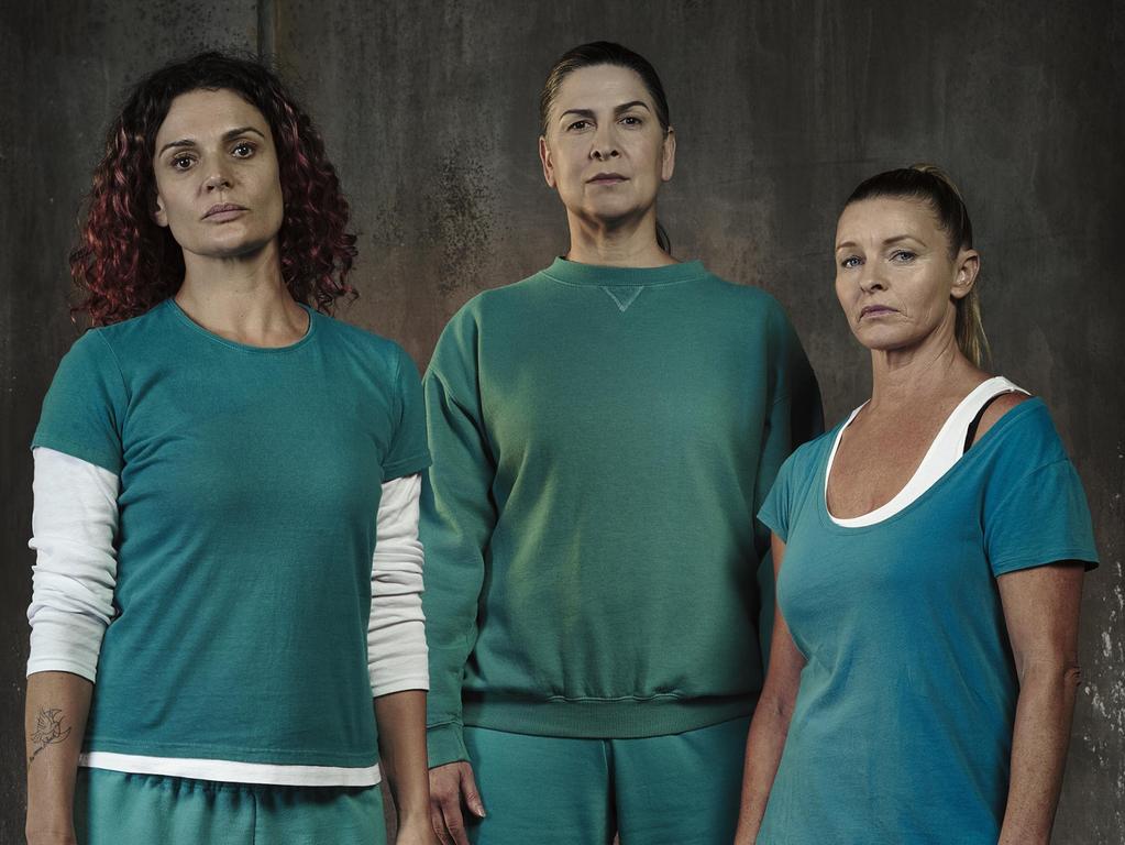 Wentworth’s Danielle Cormack, Pamela Rabe and Libby Tanner. 